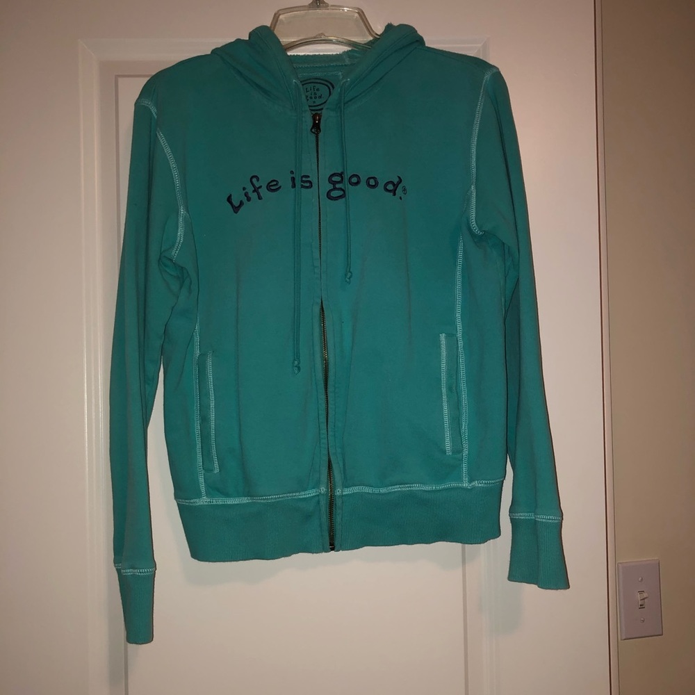 Blue Life Is Good Sweatshirt